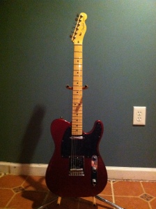 Telecaster with black pick guard